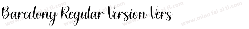 Barcelony Regular Version Version 1字体转换